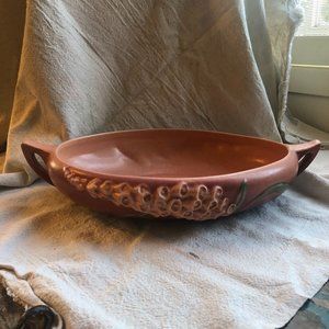 Vintage Roseville Pottery USA 421-10" Foxglove Console Bowl